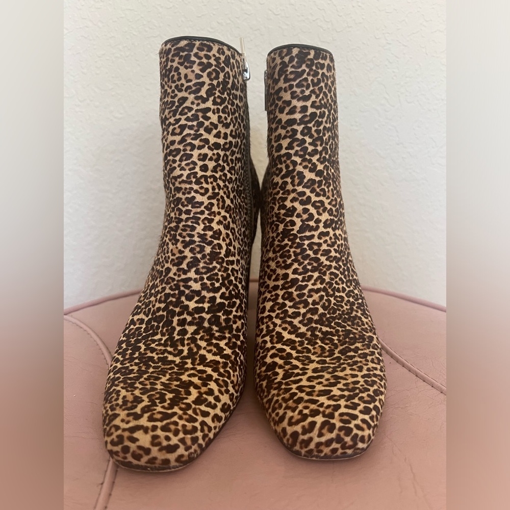 Dolce Vita Women's Cyan Calf Hair Bootie Dark Leopard 🔥